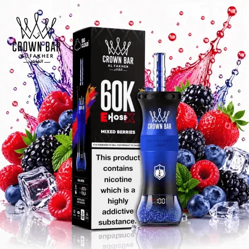 الفاخر كراون بار E-HOSE X 60000 سحبة – Mixed Berri...