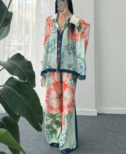 طقم صيفي ورد