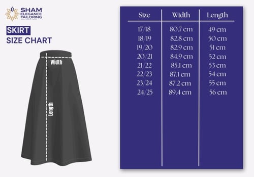 تنورة كحلي (للبنات) 1162