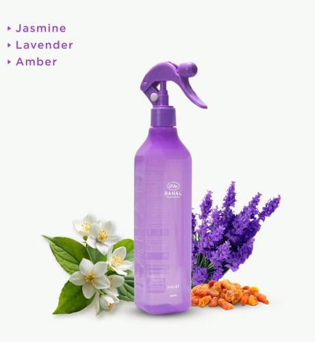 Large purple Rahal perfume