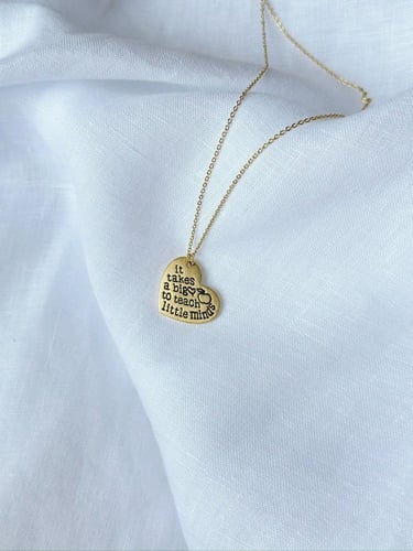 سلسال يوم المعلم جهتين ذهبي