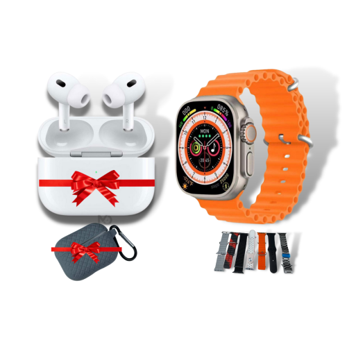 ساعة الترا 7 أساور + هدية سماعة ايربودز