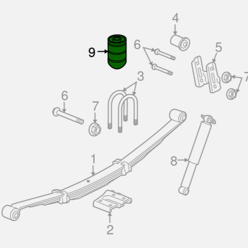جلد مطب خلفي طقم همر أصلي H3 (GM)