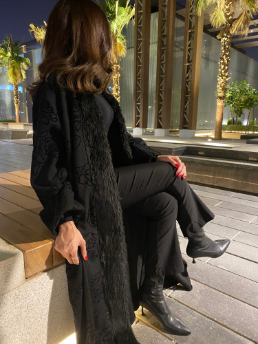 عباية جوخ مشجر