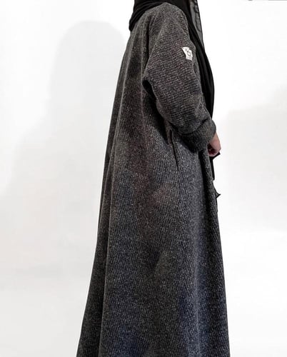 عباية صوف - رصاصي