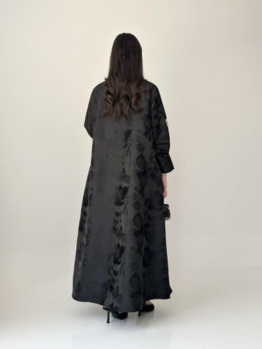 عباية تفته -اسود مشجره باسود