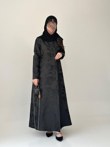 عباية تفته -اسود مشجره باسود