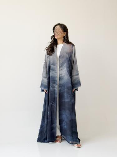 عباية شيفون كحلي