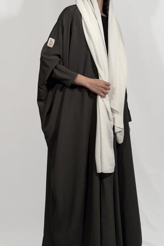 عباية كريب معرق - زيتي