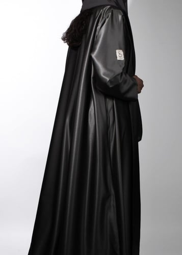 عباية كريب - فضي غامق