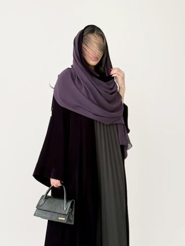 عباية مخمل - بنفسجي