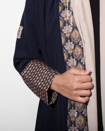 عباية حرير مغسول - موف (بنفسجي)