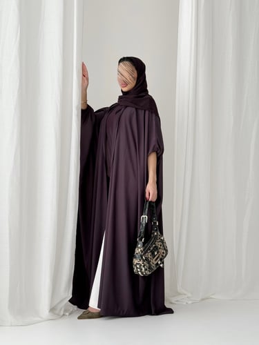 عباية كريب - بنفسجي