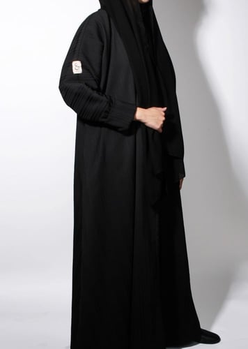 عباية كريب مبطنه شامواه - اسود