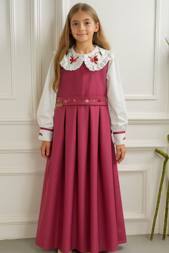 مريول مدرسي متصل ( قطعة واحده)