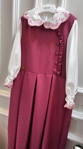 مريول مدرسي متصل ( قطعة واحده)