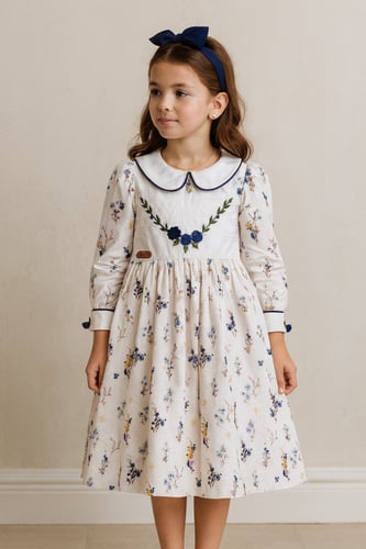 فستان مورد مع تطريز