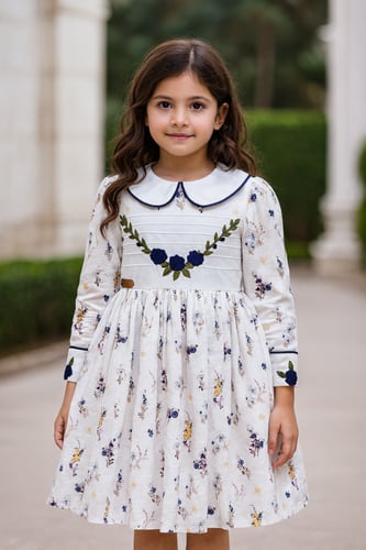 فستان مورد مع تطريز