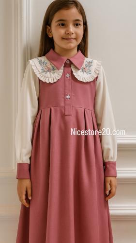 مريول مدرسي قطعتين منفصل ( قميص وشباح)