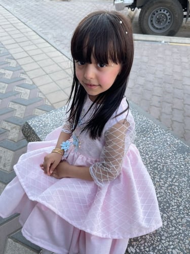 فستان مناسبات وردي