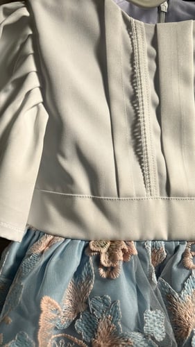 فستان الفراشة ازرق