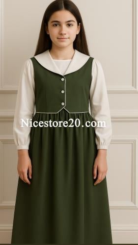 مريول مدرسي منفصل قطعتين ( شباح وقميص)