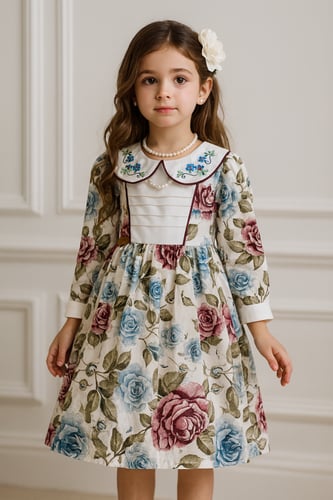 فستان مورد مع تطريز