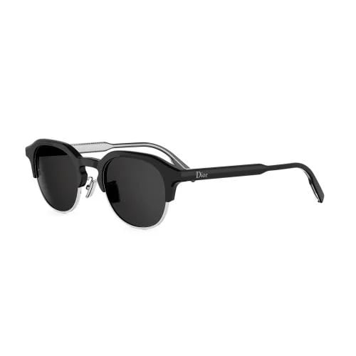DioRibbon R1I Black Geometric Sunglass