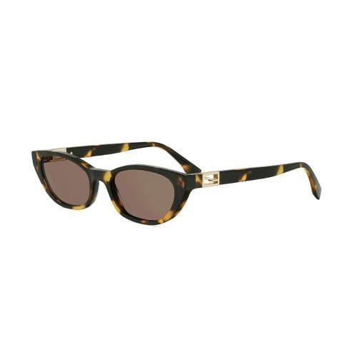 Fendi sunglasses cat-eye frame Havana