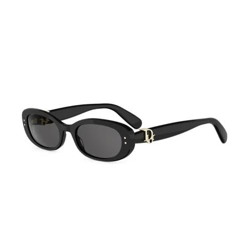 Dior Oblique B1I Black Oval Sunglasses