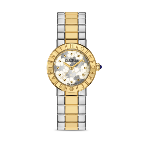 Saint Honoré Paris Two-Tone Floral Dial Watch - Orsay
