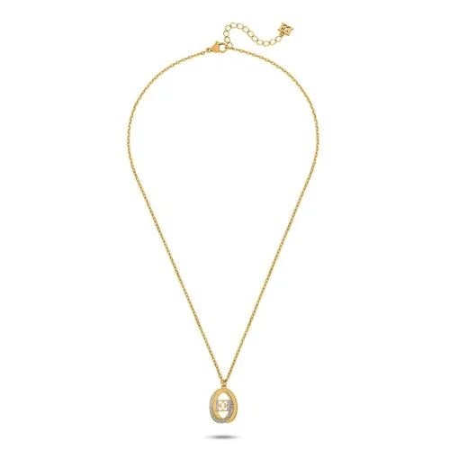 ESCADA Gold-Plated Crystal Pendant Necklace