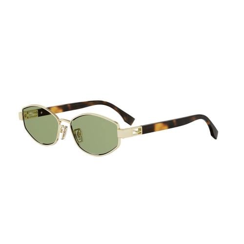 Fendi Baguette gold Geometric Sunglasses