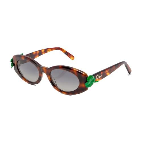 Dior Havana Clover Oval Sunglasses B1I