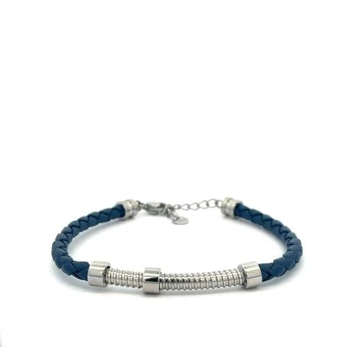 GROVE BRACELET LEATHER BLUE