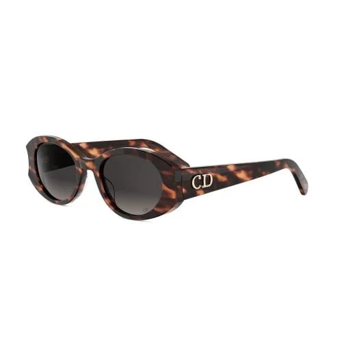 Dior Glow B3I Havana Oval Sunglasses