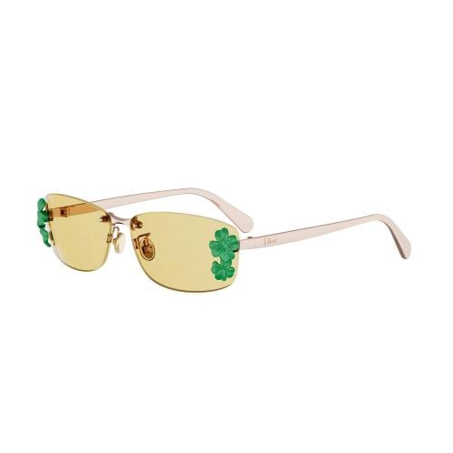 Dior Clover S1U Rose Rectangle Sunglasses