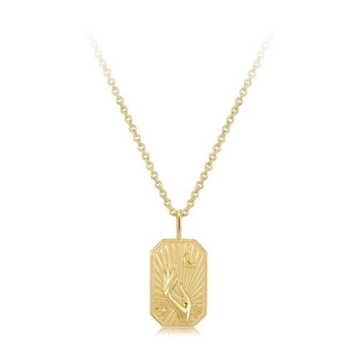 Grove necklace, rectangular in shape with octagona...