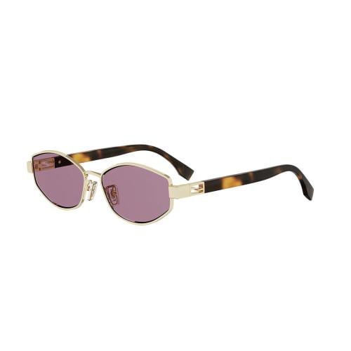 Fendi Baguette gold Geometric Sunglasses