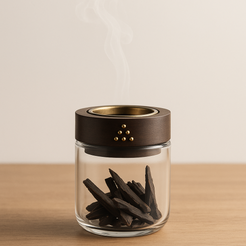 مبخرة زجاجية صغيرة