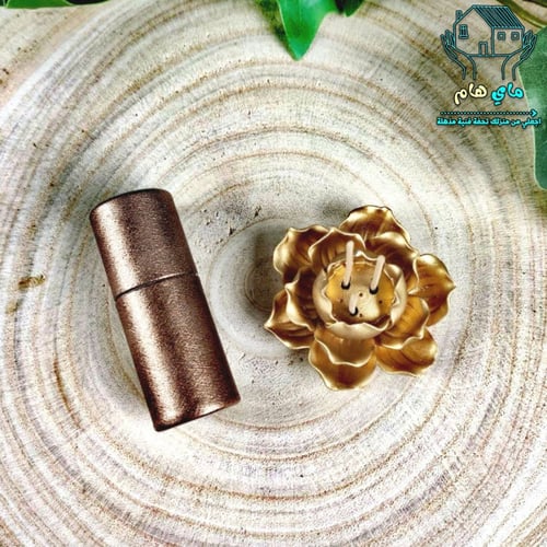 مبخرة حجرية شكل وردة أنيقة مع العود الأصلي 5 سم