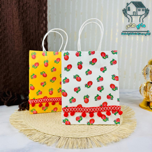 توزيعات أكياس ورقية درزن 12 حبة، شالكي