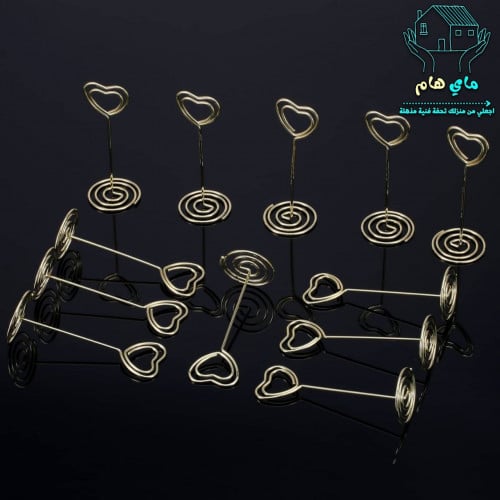 استاند و حامل كروت صغير حديد لون ذهبي، عصري و أنيق...