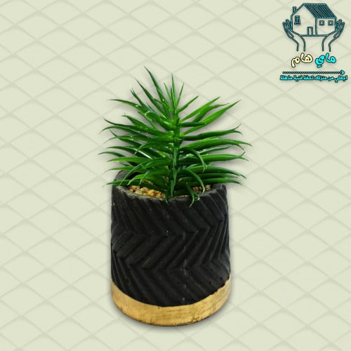 نبات الصبار الصناعي بحوض حجري، 7*13 سم