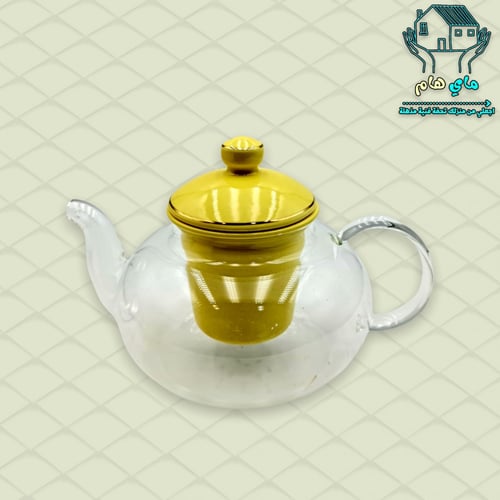 ابريق من زجاج البوروسيليكات الشفاف ضد الحرارة والن...