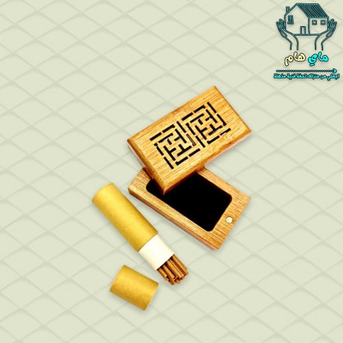 مبخرة خشب أنيقة مع العود الأصلي ، 2.5*6 سم