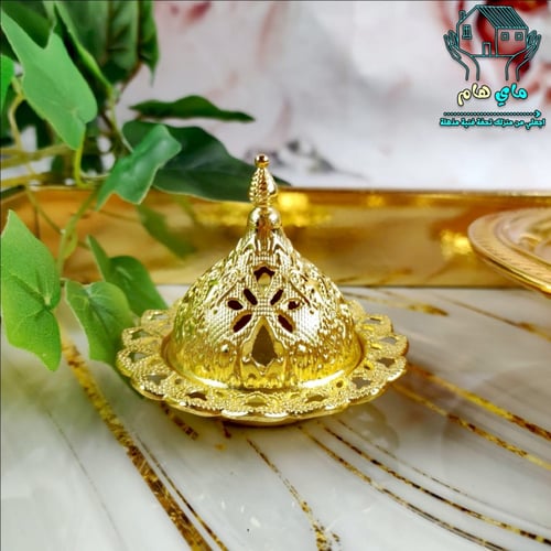 صحن نواه فاخر، مصنوع من الحديد الذهبي، ميني 7*7 سم