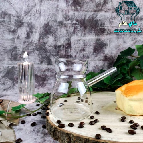 ركوة مصنوعه من زجاج عالي البوروسيليكات شفاف - ضد ا...