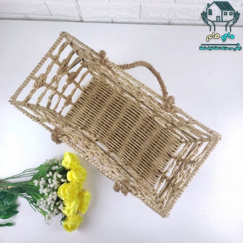 سلة ترامس و رحلات جديد ملبسة بالخيش كبير، عصري وأن...