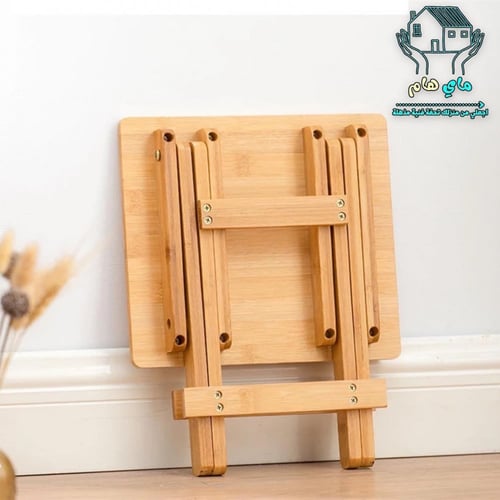 كرسي خشبي صغير مربع، عصري وأنيق